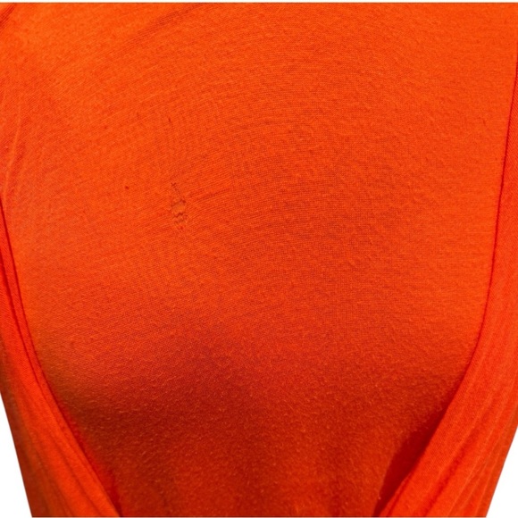 Helmut Lang Orange Raw-Hem Triple Layer  Deconstructed Tank Top Size M - Picture 14 of 14